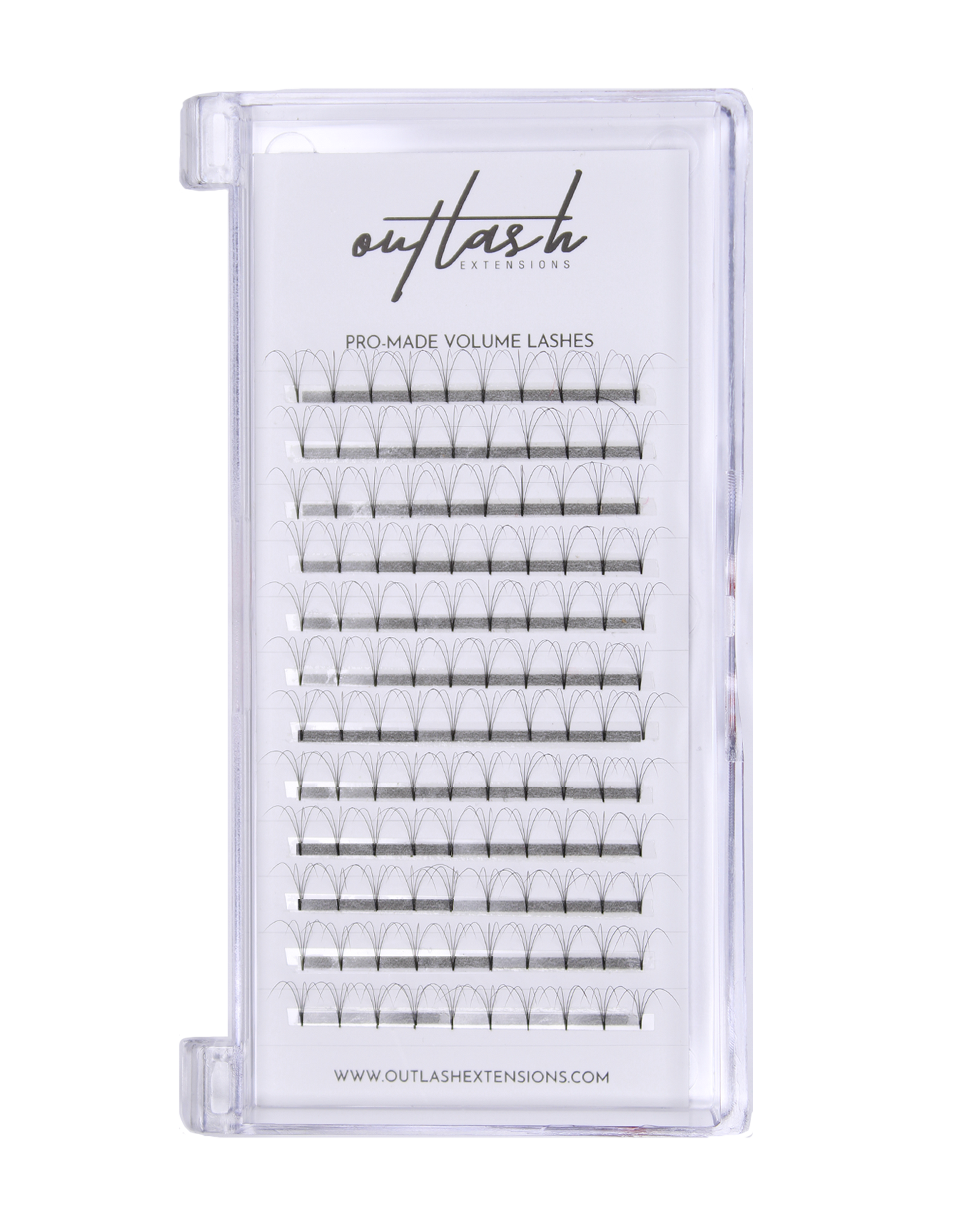 Pro-Made Volume Lash Tray - D Curl - Outlash Extensions Pro US