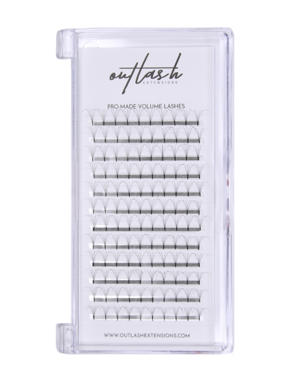 Pro-Made Volume Lash Tray - C Curl - Outlash Extensions Pro US