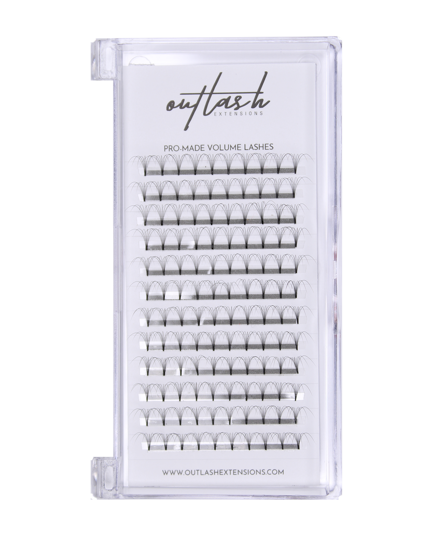 Pro-Made Volume Lash Tray - D Curl - Outlash Extensions Pro US