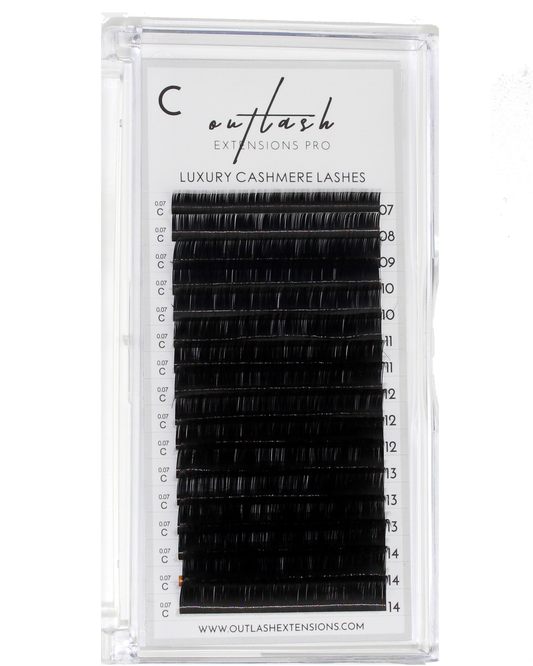 Ultra-Light Cashmere Lashes - C Curl - Outlash Extensions Pro US