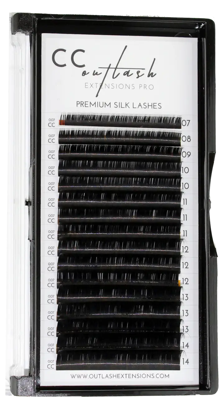 Premium Silk Mixed Lash Extensions - CC Curl